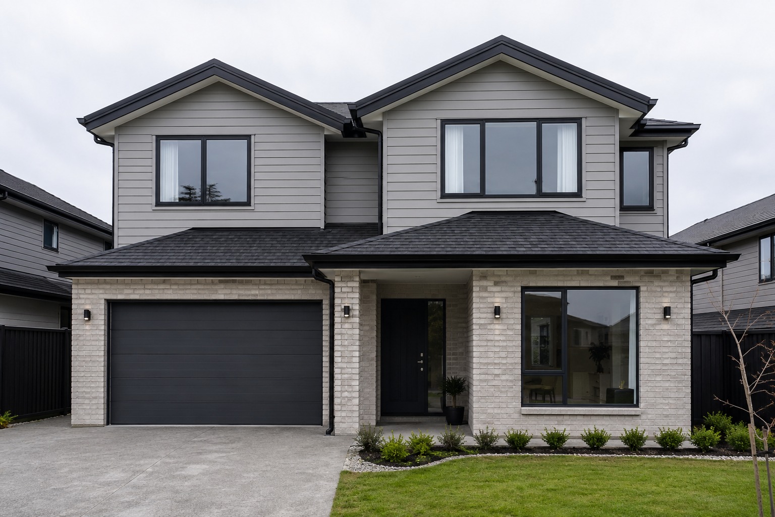 Two-storey Auckland home with three to four bedrooms and multiple gutter runs